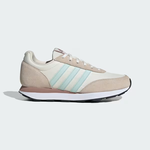 Adidas UK 3.5 Run 60s 3.0 Women's Running Trainers Off White/ Halo Mint JI4989
