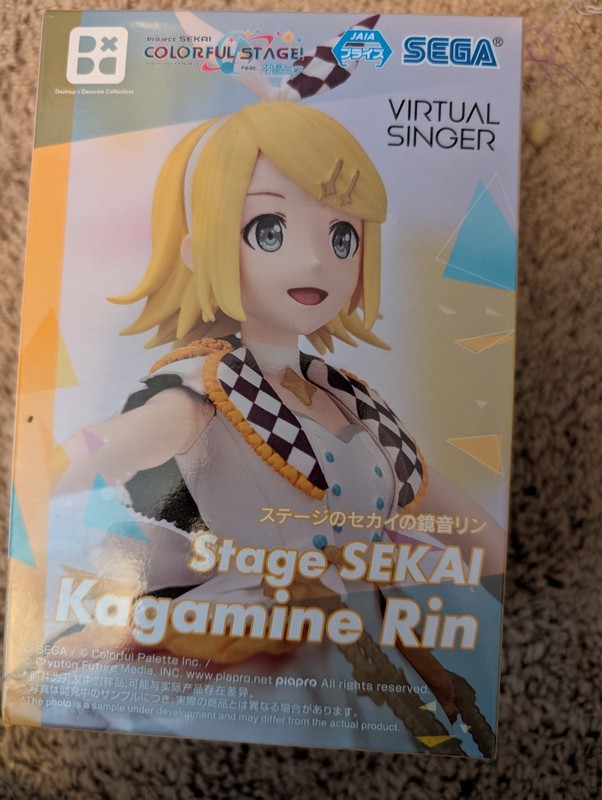 Kagamine Rin stage Project Sekai Desktop × Decorate Collections Figure