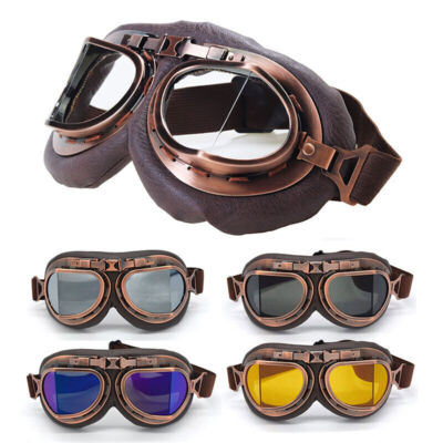 Lunettes De Protection Style Aviateur Pour Moto Sports De Plein