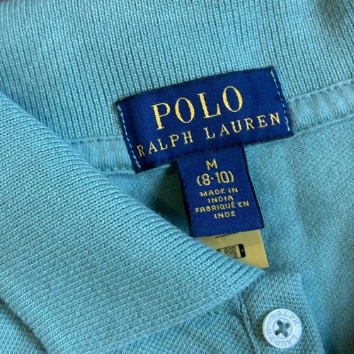 Girls Polo Ralph Lauren Green Collared Sleeveless Romper Shorts sz M (8-10) - Picture 5 of 7