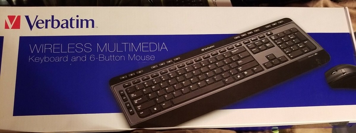 Verbatim Wireless Multimedia Keyboard and 6-Button Mouse Combo