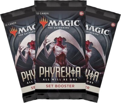 Magic The Gathering PHYREXIA ALL WILL BE ONE SET New 3x Sealed Booster Pack MTG