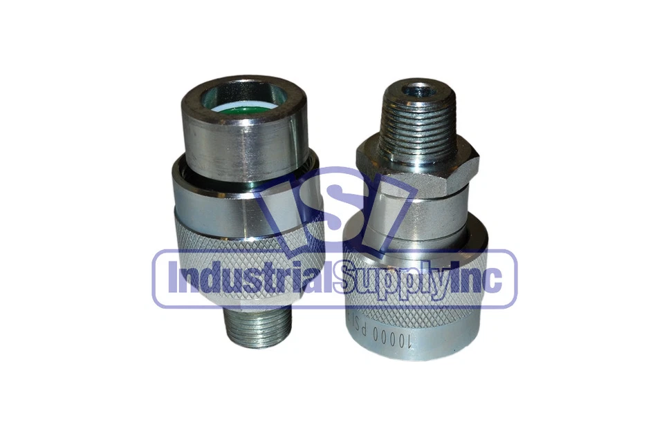 INDUSTRIAL SUPPLY Quick Coupler | Enerpac Interchange C 604 Style | Female Coupler | 3/8" | 2 Pack
