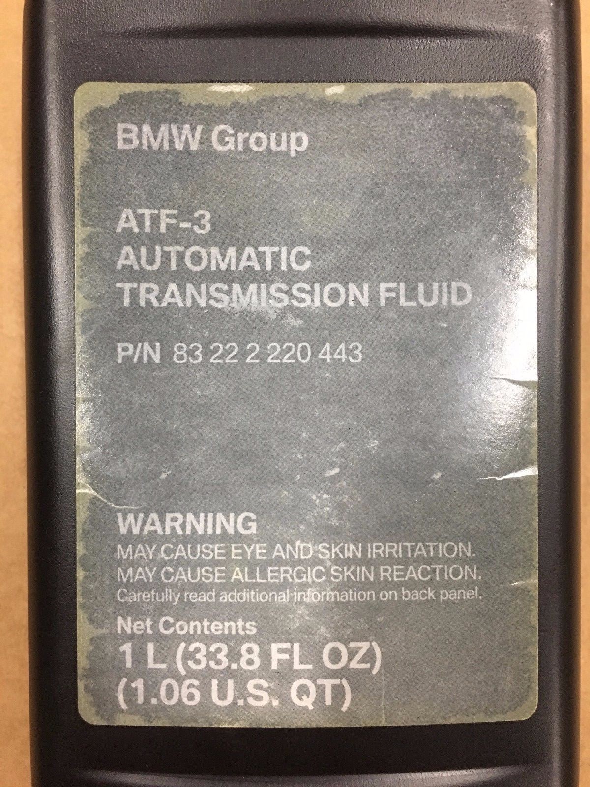 Genuine BMW ATF3 TRANSMISSION FLUID 1.06QT 83 22 2 220 443 eBay