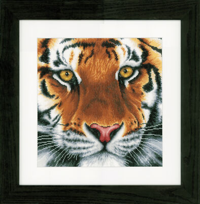 Lanarte Z�hlte Kreuzstich-Kit: Tiger (Evenweave)