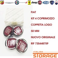  FIAT DUCATO TALENTO KIT 4 COPRIMOZZO COPPETTA LOGO 50 MM ORIGINALE 735448759