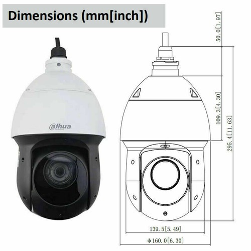 Dahua AI Starlight Auto-tracking 8MP 25x Zoom PTZ IP Camera PoE SMD4.0 WizSense - Picture 5 of 17
