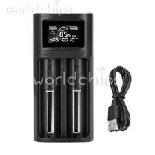 18650 21700 Li-ion Battery Charger LCD Smart Digital Display Charger Universal