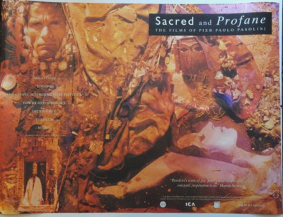 Pasolini Quad Poster Sacred And Profane The Films Of Pasolini BFI Fesival 1990's