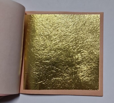25 Blätter lose GOLD BLATTGOLD Essbar 24 K Ikone vergolden Goldleaf gilding Or