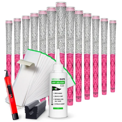 Wedge Guys Diamond Hybrid Grips 13 Pack with Deluxe Grip Kit | Standard/Midsize