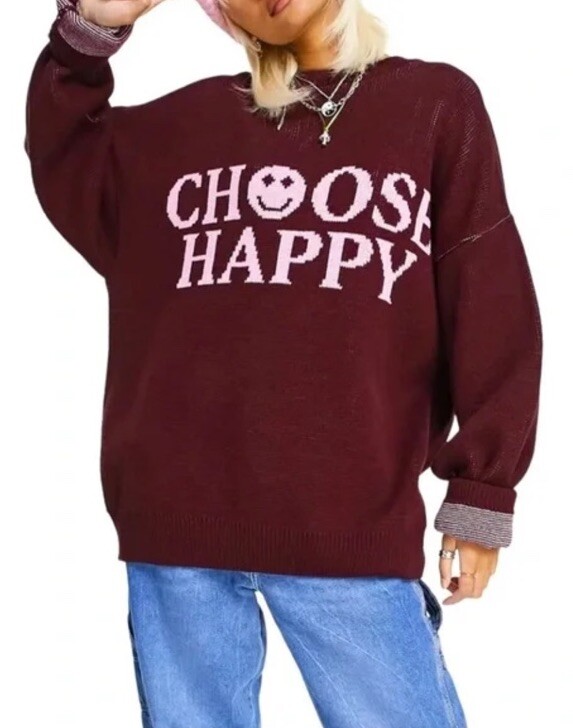 Burgundy Asos Oversized Jumper Asos Design Chunky Cable Knit