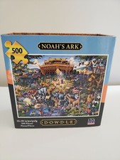 NOAH'S ARK COLORFUL DETAILED DOWDLE 16"X20" 500 PC. PUZZLE NEW-MADE IN THE USA