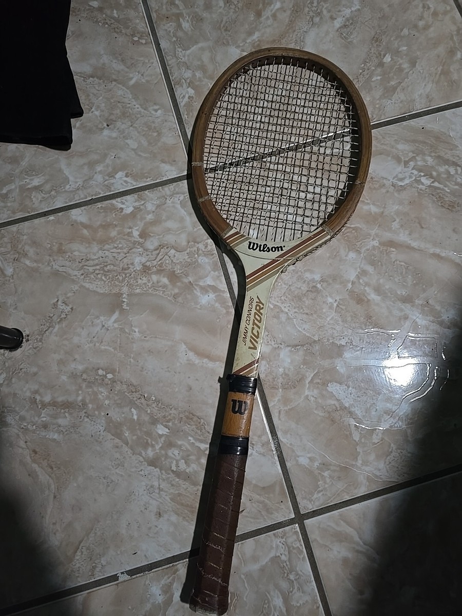Vintage Wilson Tennis Racket Jimmy Connors Victory 1980's Wood