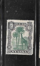 NYASSA SC#28 1901 10r GIRAFFE MH OLD ANTIQUE VERY FINE STAMP