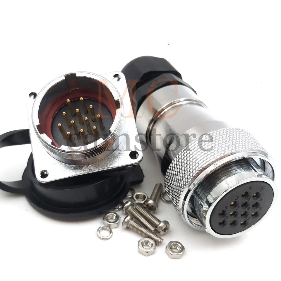 WF28 5-26pin IP67 Circular Connectors Male & Female Aviation Socket/Plug Inline - Image 4 of 4