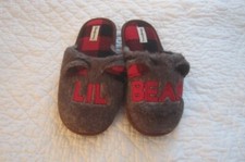 Preowned Child's Size 2-3 Dearfoams Lil Bear Slip On Slippers