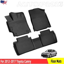 Floor Mats Cargo Liners For 2012-2017 Toyota Camry All-weather Tpe Odorless 3pcs Floor Mats Cargo Liners For 2012-2017 Toyota Camry All-weather Tpe Odorless 3pcs