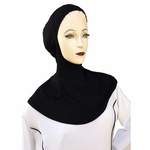 Slit Hijab Bonnet Cap Neck Chest Cover 