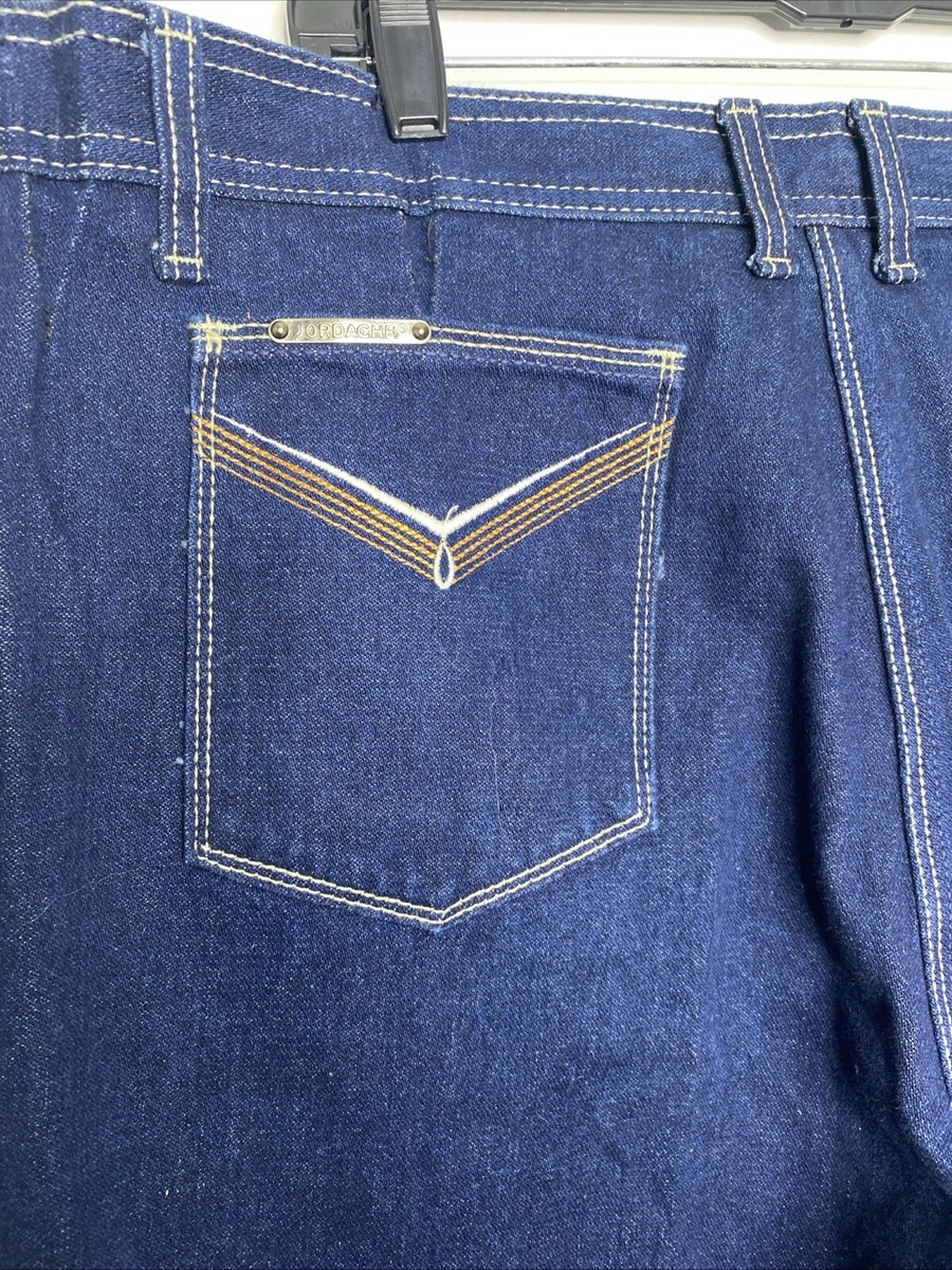 Vintage Jordache Jeans Men's 40x28.5 Blue Cotton Denim Boot Cut