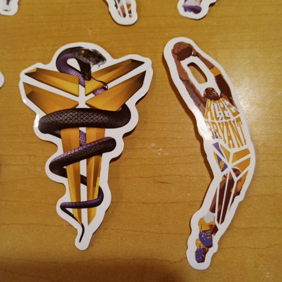 Calcomanías calcomanías de vinilo con logotipo de Kobe Bryant/Mamba estrella de Los Angeles Lakers decoración de pared Foto 2 de 4