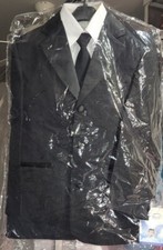 Boys Kids Children Formal Dress Black Suit Tuxedo Sz 10