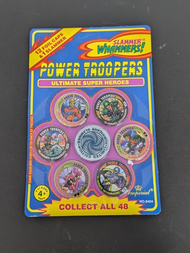 Vintage Pogs Sealed Packs LotOf 9 Imperial 1994 Power Trooper Slammer Whammer - Picture 10 of 19