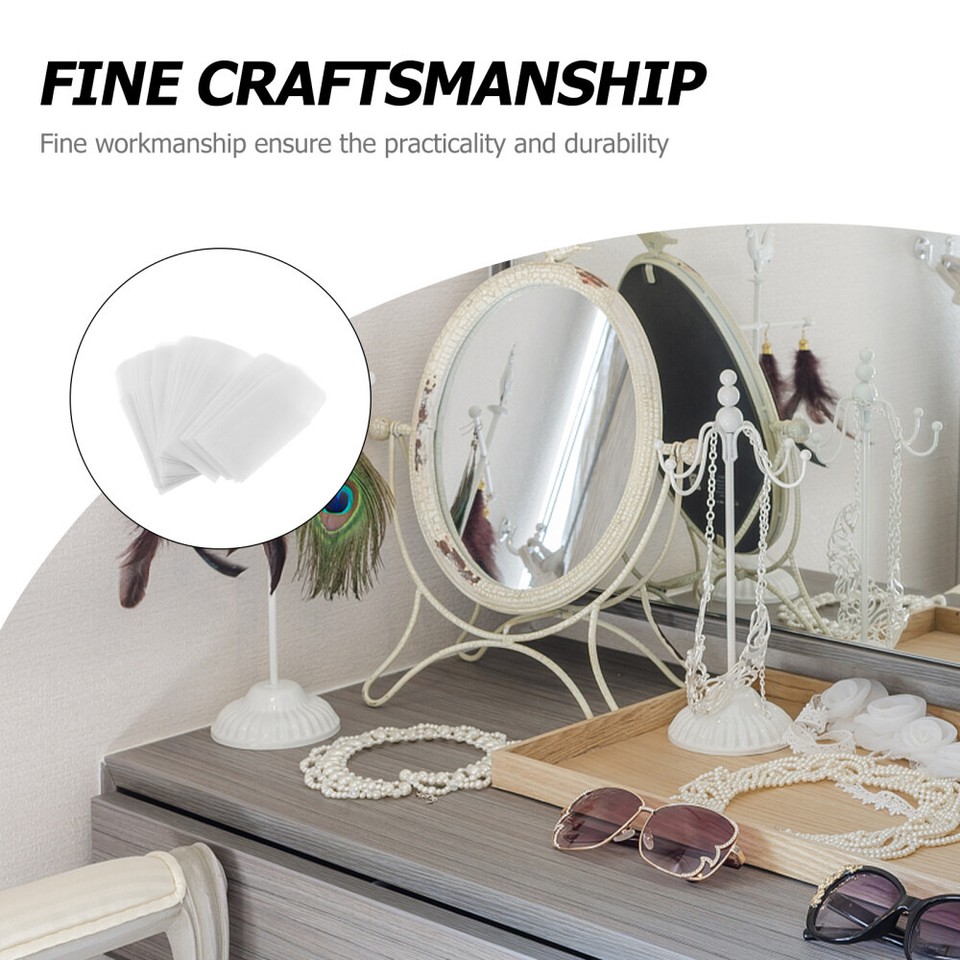 50pcs Small Envelope Parchment Paper Bags 5X5CM Jewelry Stamps Storage