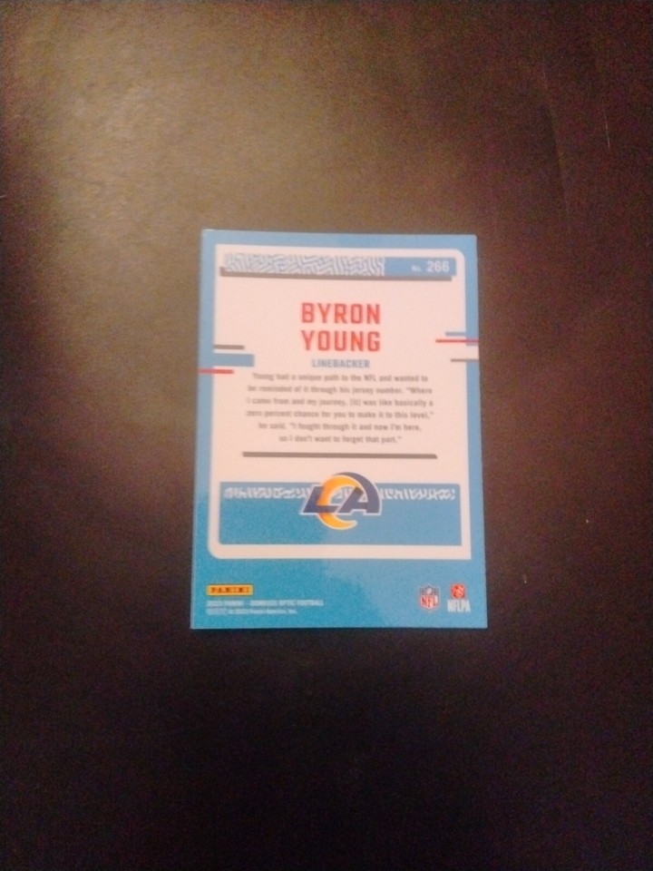 2023 PANINI OPTIC DONRUSS BYRON YOUNG RATED ROOKIE LOS ANGELES RAMS eBay