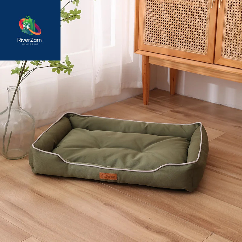 Cama Impermeable para Perros, Tela Oxford 600D Suave y Resistente a Mordidas
