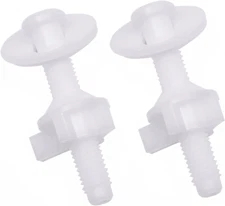 Toilet Seat Screws and Bolts, Universal Top Mount Toilet Seat Hinge  Parts (2 Pa