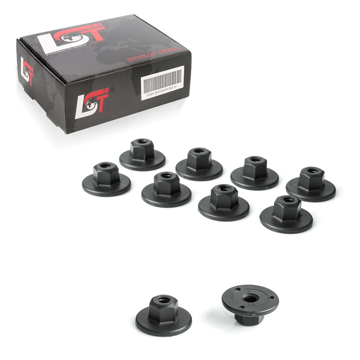 10x Wheel arch rear fastening clip for Lancia Delta III 844 Ypsilon