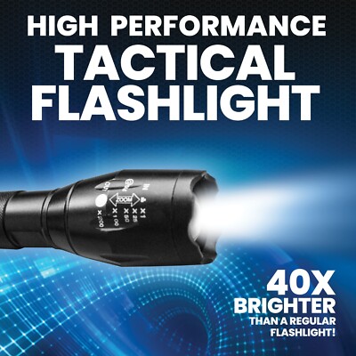 bell and howell tac light flashlight rechargeable Bell+Howell TacLight 3 Pk Tactical Flashlights High Lumens, Super Bright Led Flashlights, Zoomable Heavy Duty Waterproof Flash Lights Battery Powered