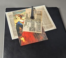 Vintage Handmade Spoon Money/Scrapbook Clip, Antique Teaspoon, Silver Plated