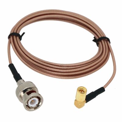 BNC to 10-32 Microdot Elbow Cable For Ultrasonic Testing Transducer RG178 6~33FT
