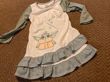 Star Wars Baby Yoda Disney 4T Girls Nightgown