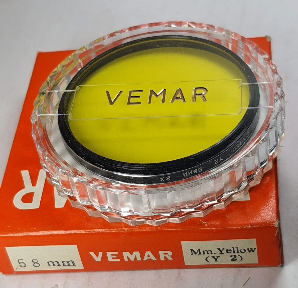 Genuine 58mm Vemar Yellow K2 Glass Color Conversion Lens Filter Japan 58 mm E-58 - Image 3 of 4