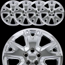 4 fits Ford Escape 2013-2018 Bolt On 17" Chrome Hub Caps Full Rim Wheel Covers