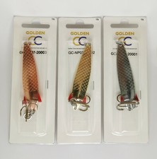 12g TOBY TOBIX Salmon Pike Lure Spinner Silver Gold Cooper NP07