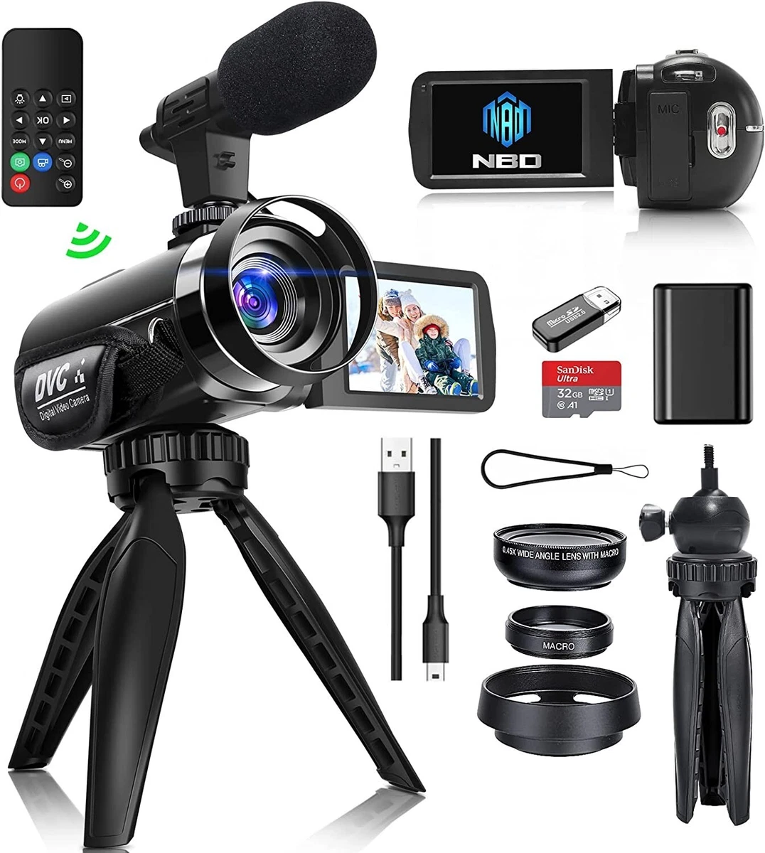 Vlogging camera 2024 with flip screen
