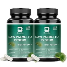 Saw Palmetto with Pumpkin Seed Oil - Supports Prostate Health & Hair Growth