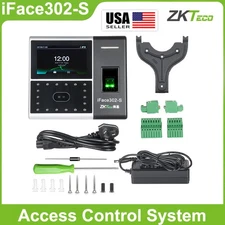 ZK Biometric iFace302-S Facial & Fingerprint Time Clock 4.3" TFT Touch Screen US