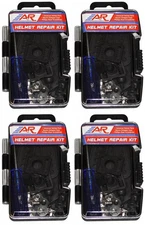 A&R Sports Helmet Repair Kit, 19-Piece w/ Case (4-Pack)