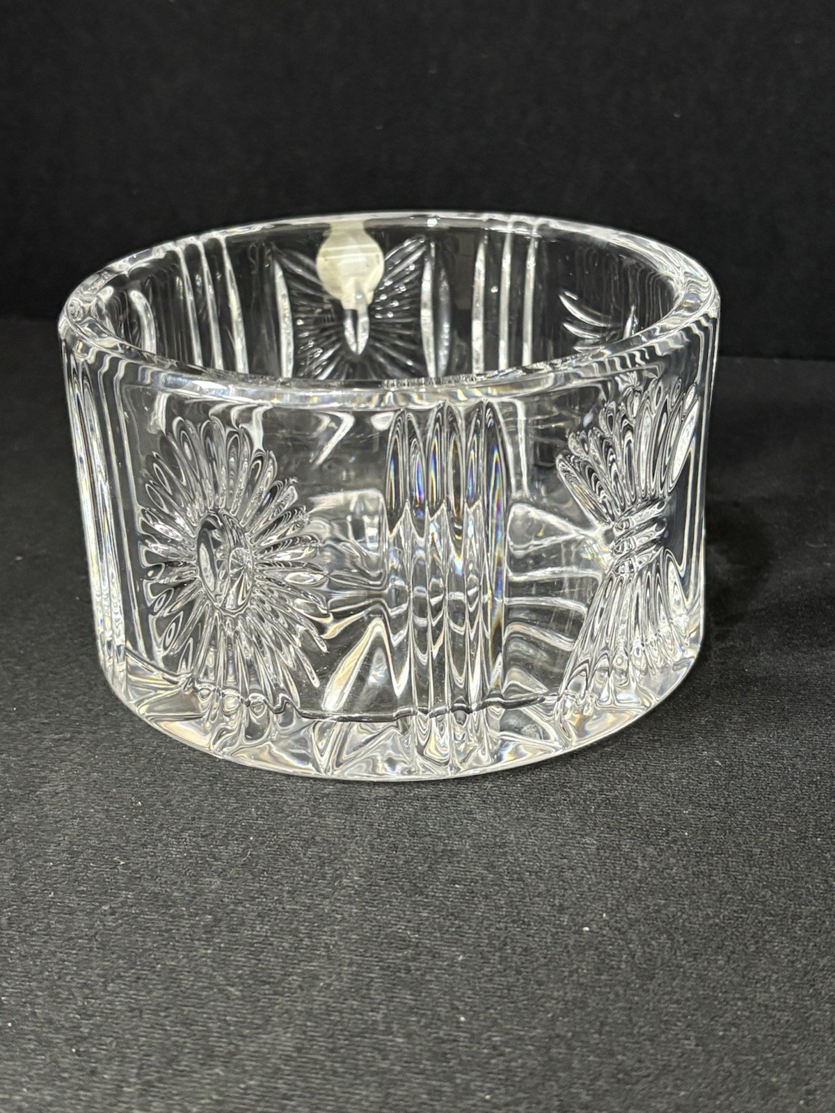 Waterford Millennium Series Crystal Champagne Wine Bottle Coaster Bowl 5 1/4''
