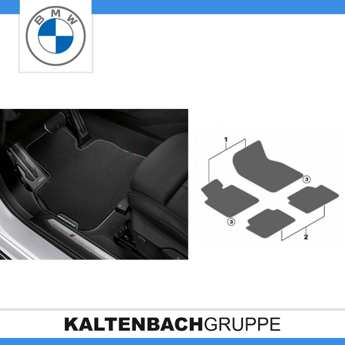 ORIGINAL BMW M Performance Velours Fussmatten vorne + hinten 5er G30 G31 F90 M5 - Bild 2 von 3