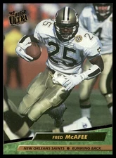 1992 Ultra #267 Fred McAfee New Orleans Saints Football Card