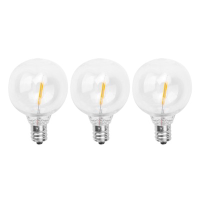3Pcs G40 Led Replacement Light Bulbs, E12 Screw Base Shatterproof LED Globe5877