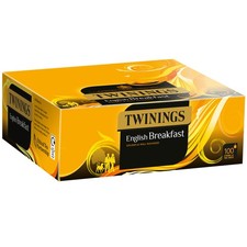 Twinings English Breakfast String & Tag Tea Bags | 1x100 | Free Delivery