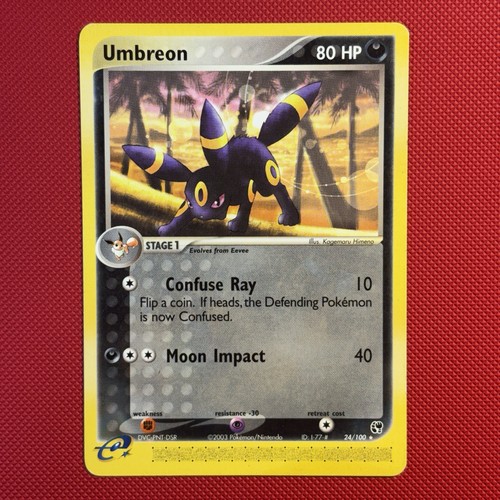 Pokemon Mid-era Non-Holo Rare Umbreon 24/100 EX Sandstorm Tcg 2003
