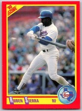 ⚾ 1990 Score #420 Ruben Sierra Texas Rangers